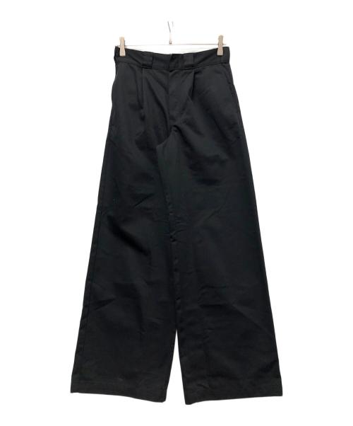 Dickies（ディッキーズ）Dickies (ディッキーズ) ok.soon (オクスン) タックワイドパンツ ブラック サイズ:Sの古着・服飾アイテム