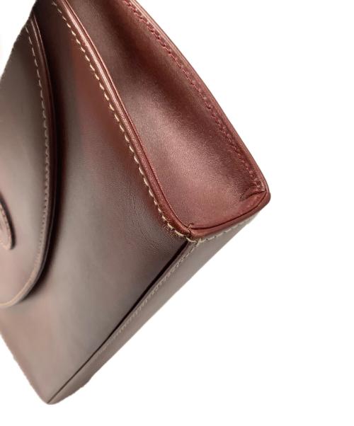 Cartier（カルティエ）Cartier (カルティエ) マストラインショルダーバッグ ボルドーの古着・服飾アイテム