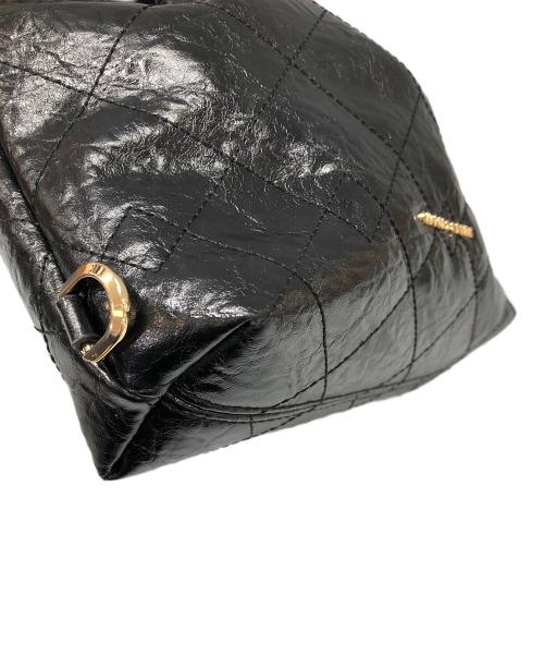 CHARLES & KEITH（チャールズアンドキース）CHARLES & KEITH (チャールズ＆キース) ドゥオ ブレードチェーンハンドルホーボーバッグ ブラック×ゴールドの古着・服飾アイテム