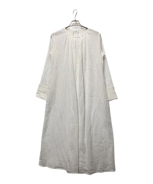 Plage（プラージュ）Plage (プラージュ) Sheer gather ワンピース ホワイト サイズ:36の古着・服飾アイテム