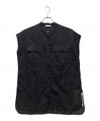 IENAイエナ）の古着「ヘンプノースリーブシャツ」｜ブラック