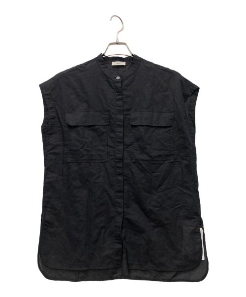 IENA（イエナ）IENA (イエナ) ヘンプノースリーブシャツ ブラック サイズ:FREEの古着・服飾アイテム