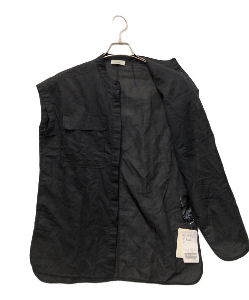 IENA（イエナ）IENA (イエナ) ヘンプノースリーブシャツ ブラック サイズ:FREEの古着・服飾アイテム