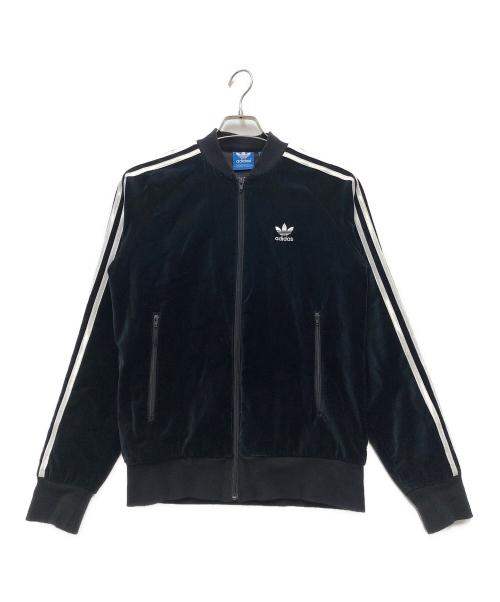 adidas（アディダス）adidas (アディダス) ベロアスーパースタージャージ ブラック サイズ:Sの古着・服飾アイテム