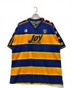 Championチャンピオン）の古着「ゲームシャツ」｜イエロー×ネイビー