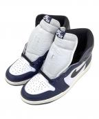 NIKEナイキ）の古着「Air Jordan 1 Retro High OG Midnight Navy　エアジョーダン1 レトロ ハイ OG ミッドナイトネイビー」｜ネイビー