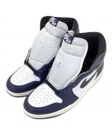 NIKE（ナイキ）の古着「Air Jordan 1 Retro High OG Midnight Navy　エアジョーダン1 レトロ ハイ OG ミッドナイトネイビー」｜ネイビー