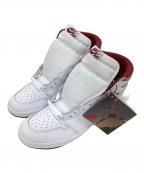 NIKEナイキ）の古着「Air Jordan 1 High 85 Metallic Burgundy　エアジョーダン1 ハイ 85 メタリックバーガンディ」｜レッド×ホワイト