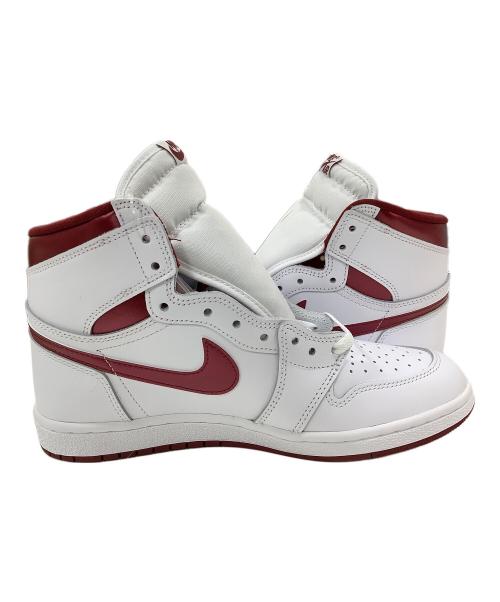 NIKE（ナイキ）NIKE (ナイキ) Air Jordan 1 High 85 Metallic Burgundy　エアジョーダン1 ハイ 85 メタリックバーガンディ レッド×ホワイト サイズ:28の古着・服飾アイテム