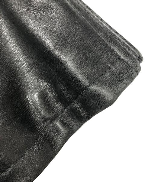 HARE（ハレ）HARE (ハレ) ラムレザーシングルライダースジャケット ブラック サイズ:Lの古着・服飾アイテム