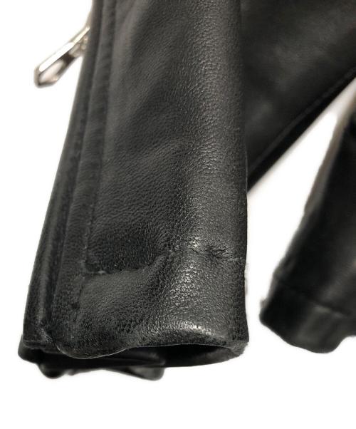 HARE（ハレ）HARE (ハレ) ラムレザーシングルライダースジャケット ブラック サイズ:Lの古着・服飾アイテム