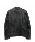 HARE (ハレ) ラムレザーシングルライダースジャケット ブラック サイズ:L：5000円