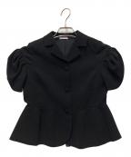 MIU MIUミュウミュウ）の古着「半袖ジャケット」｜ブラック
