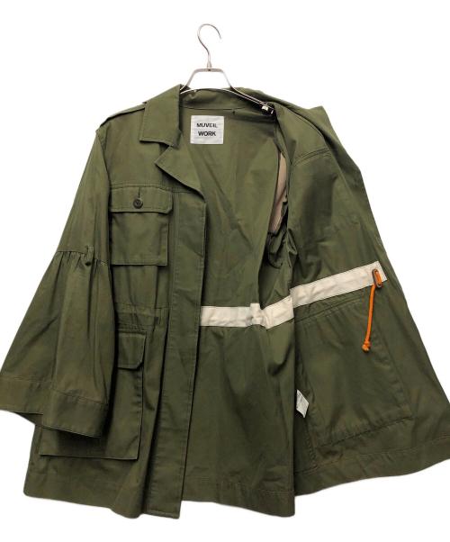 MUVEIL Work（ミュベールワーク）MUVEIL WORK (ミュベールワーク) ミリタリージャケット グリーン サイズ:38の古着・服飾アイテム