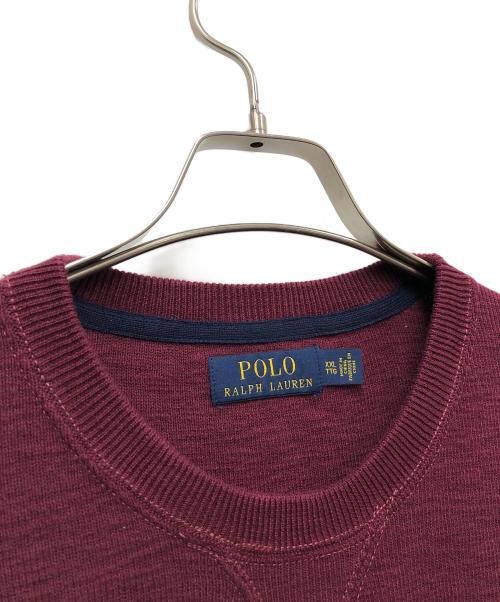 POLO RALPH LAUREN（ポロ・ラルフローレン）POLO RALPH LAUREN (ポロ・ラルフローレン) クルーネックニット レッド サイズ:XXLの古着・服飾アイテム