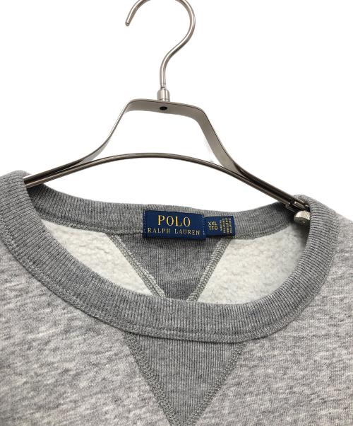 POLO RALPH LAUREN（ポロ・ラルフローレン）POLO RALPH LAUREN (ポロ・ラルフローレン) クルーネックスウェット グレー サイズ:XXLの古着・服飾アイテム