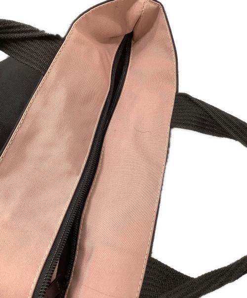 Herve Chapelier（エルベシャプリエ）Herve Chapelier (エルベシャプリエ) ナイロン舟型トートM ブラック×ピンクの古着・服飾アイテム