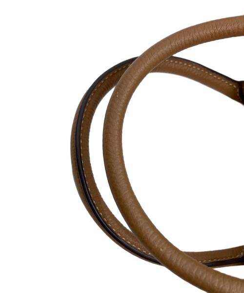 Kate Spade（ケイトスペード）Kate Spade (ケイトスペード) グラマシーシアリングミディアムサッチェル アイボリー×ブラウンの古着・服飾アイテム