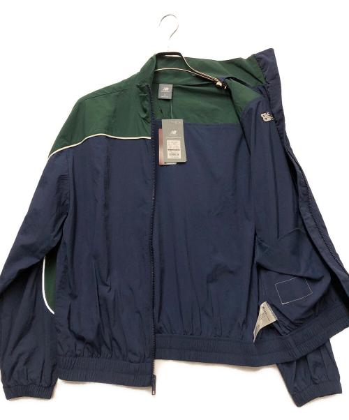 NEW BALANCE（ニューバランス）NEW BALANCE (ニューバランス) URBAN RESEARCH (アーバンリサーチ) ナイロンジャケット ネイビー×グリーン サイズ:Sの古着・服飾アイテム