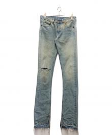 OFFWHITE（オフホワイト）の古着「バイアスデニムパンツ」｜ブルー