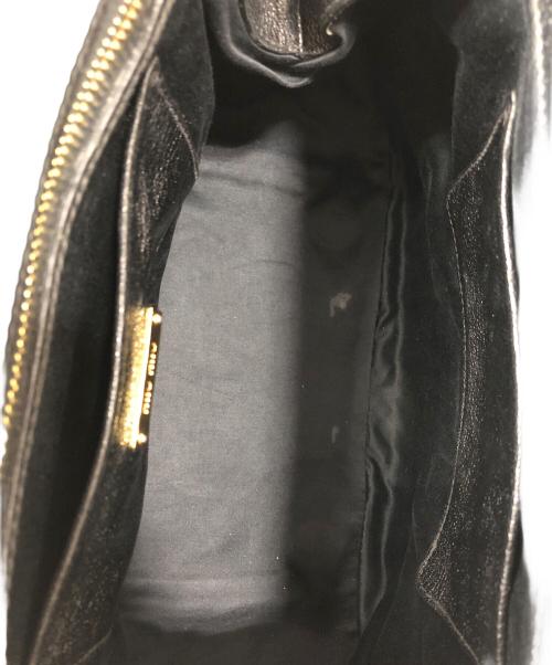 MIU MIU（ミュウミュウ）MIU MIU (ミュウミュウ) マドラス2WAYショルダーバッグ ブラックの古着・服飾アイテム