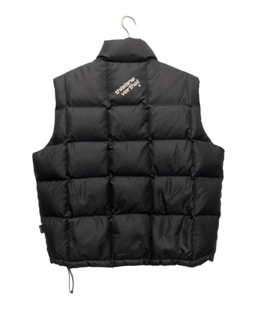 thisisneverthat（ディスイズネバーザット）thisisneverthat (ディスイズネバーザット) ダウンベスト ブラック サイズ:Mの古着・服飾アイテム