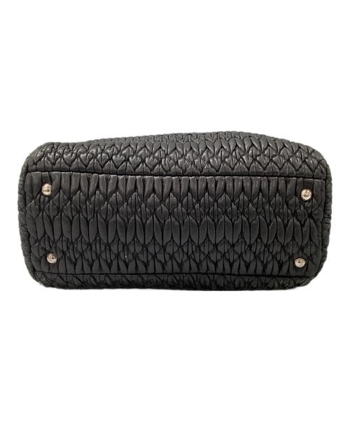 MIU MIU（ミュウミュウ）MIU MIU (ミュウミュウ) ナッパクリスタル　3WAYバッグ ブラックの古着・服飾アイテム