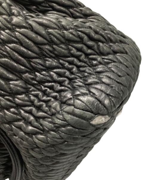 MIU MIU（ミュウミュウ）MIU MIU (ミュウミュウ) ナッパクリスタル　3WAYバッグ ブラックの古着・服飾アイテム