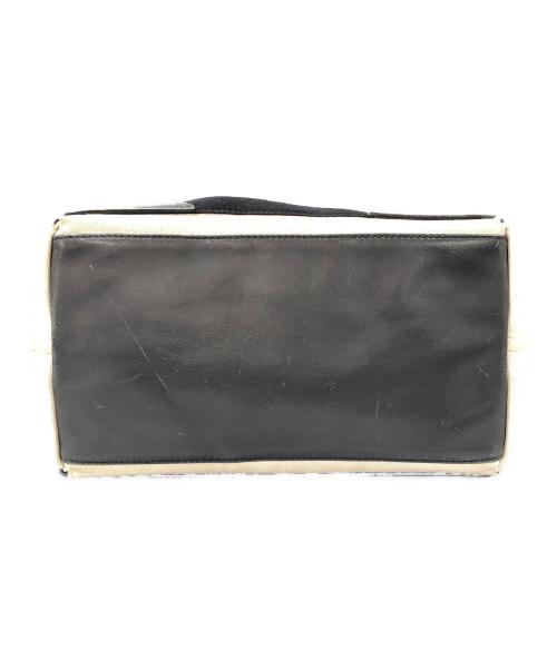 BALENCIAGA（バレンシアガ）BALENCIAGA (バレンシアガ) ネイビーカバスSトート アイボリー×ブラックの古着・服飾アイテム