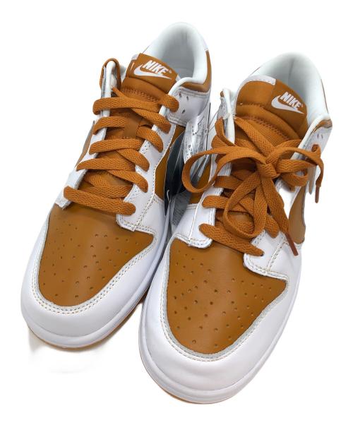 NIKE（ナイキ）NIKE (ナイキ) DUNK LOW QS ブラウン×ホワイト サイズ:26.5の古着・服飾アイテム