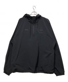 F.C.R.B.×WILDSIDE YOHJI YAMAMOTO（エフシーレアルブリストル×ワイルドサイド ヨウジ ヤマモト）の古着「F.C.Real Bristol HALF ZIP ANORAK」｜ブラック