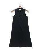 LACOSTEラコステ）の古着「ノースリーブポロワンピース」｜ブラック