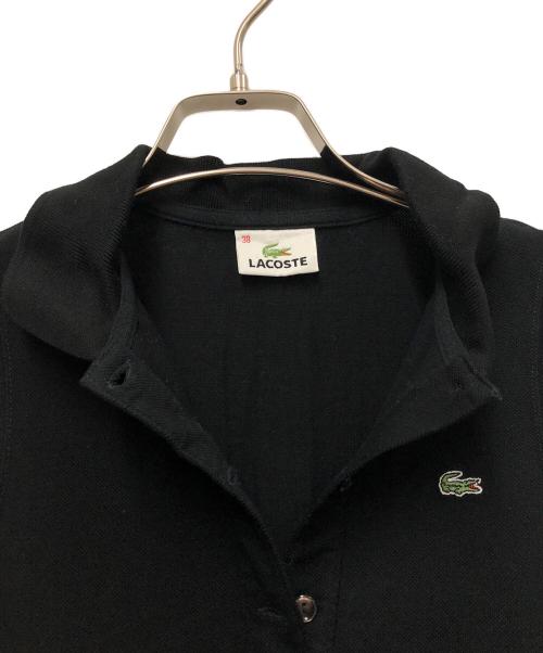 LACOSTE（ラコステ）LACOSTE (ラコステ) ノースリーブポロワンピース ブラック サイズ:38の古着・服飾アイテム