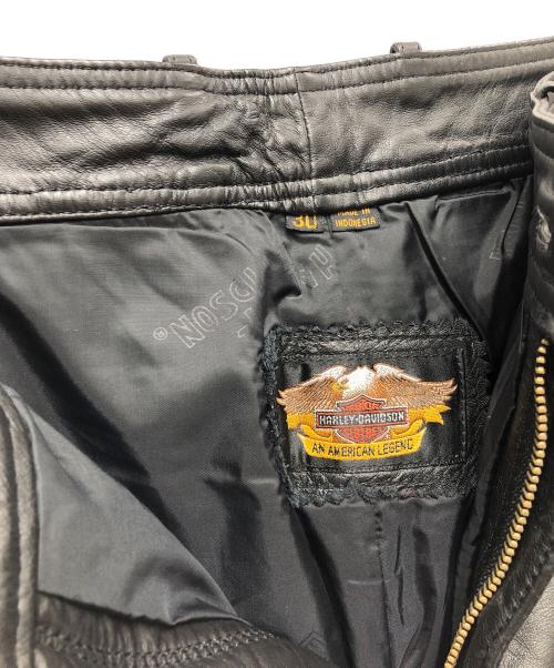 HARLEY-DAVIDSON（ハーレーダビッドソン）HARLEY-DAVIDSON (ハーレーダビッドソン) レザーパンツ ブラック サイズ:W30の古着・服飾アイテム