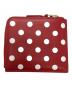 COMME des GARCONS (コムデギャルソン) ラウンドファスナー財布　ドット柄 レッド：6000円