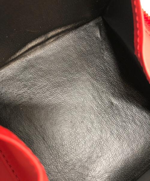 COMME des GARCONS（コムデギャルソン）COMME des GARCONS (コムデギャルソン) ビッグボウ　ラウンドファスナー財布 レッドの古着・服飾アイテム