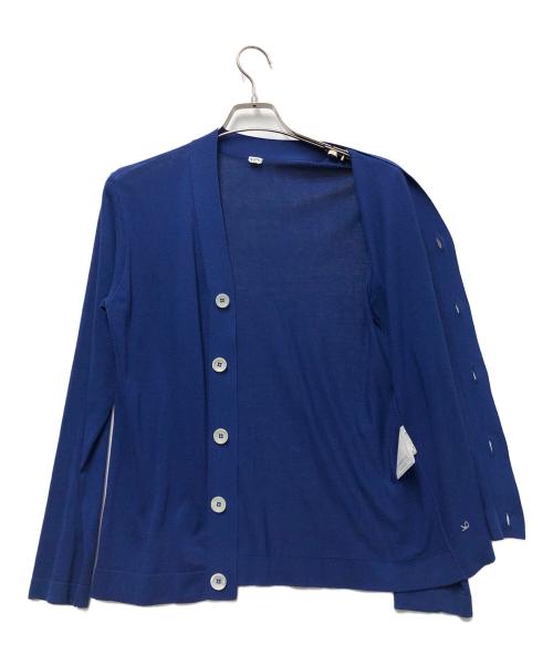45R（フォーティファイブ・アール）45R (フォーティファイブ・アール) コットンカーディガン ブルー サイズ:1の古着・服飾アイテム