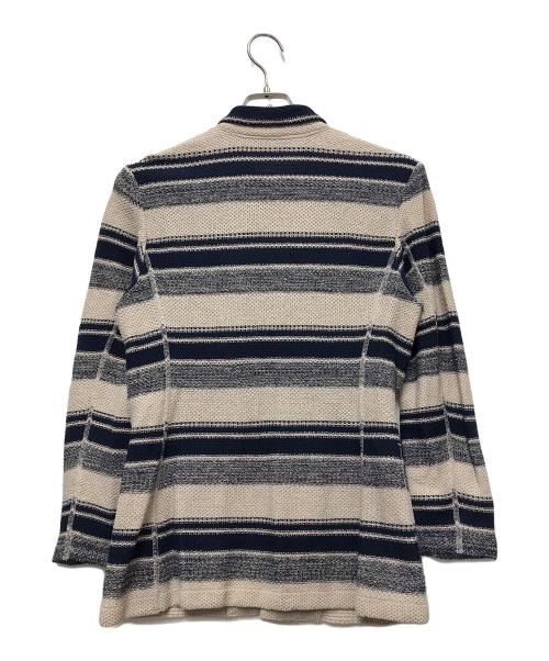 45R（フォーティファイブ・アール）45R (フォーティファイブ・アール) コットンジャケット ネイビー×アイボリー サイズ:Sの古着・服飾アイテム