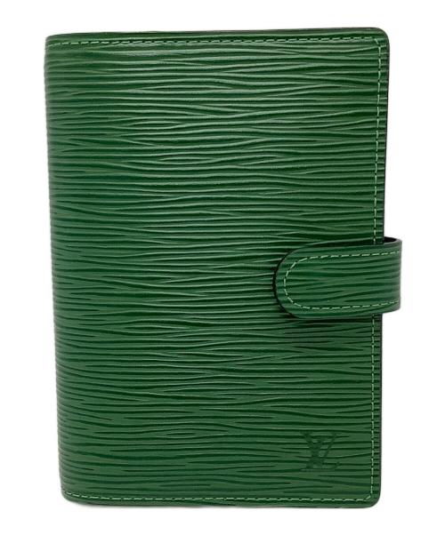 LOUIS VUITTON（ルイ ヴィトン）LOUIS VUITTON (ルイ ヴィトン) アジェンダMM エピ　手帳カバー グリーンの古着・服飾アイテム
