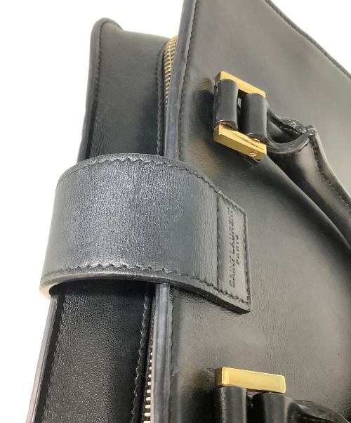 Saint Laurent Paris（サンローランパリ）Saint Laurent Paris (サンローランパリ) ベイビーカバスハンドバッグ ブラックの古着・服飾アイテム