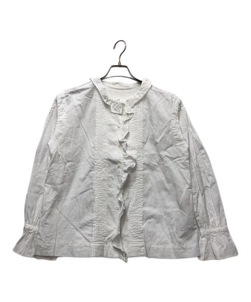 NIGEL CABOURN（ナイジェルケーボン）NIGEL CABOURN (ナイジェルケーボン) フリルシャツ ホワイト サイズ:6の古着・服飾アイテム