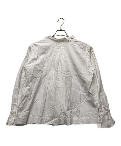 NIGEL CABOURN（ナイジェルケーボン）NIGEL CABOURN (ナイジェルケーボン) フリルシャツ ホワイト サイズ:6の古着・服飾アイテム