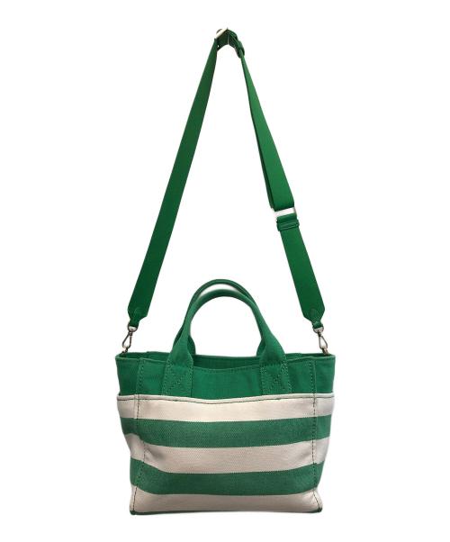 Kate Spade（ケイトスペード）Kate Spade (ケイトスペード) ジェットニューキャンバススモールトート　2WAYバッグ グリーンの古着・服飾アイテム