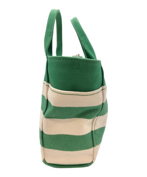 Kate Spade（ケイトスペード）Kate Spade (ケイトスペード) ジェットニューキャンバススモールトート　2WAYバッグ グリーンの古着・服飾アイテム