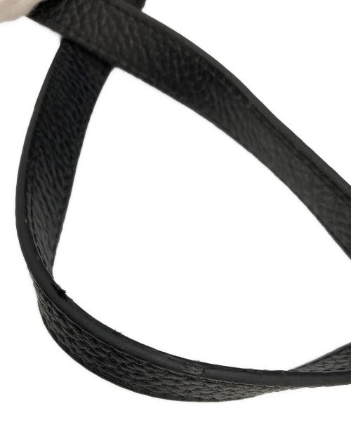 TORY BURCH（トリーバーチ）TORY BURCH (トリーバーチ) レザートートバッグ ブラックの古着・服飾アイテム