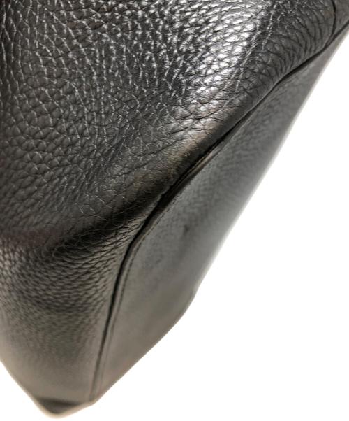 TORY BURCH（トリーバーチ）TORY BURCH (トリーバーチ) レザートートバッグ ブラックの古着・服飾アイテム