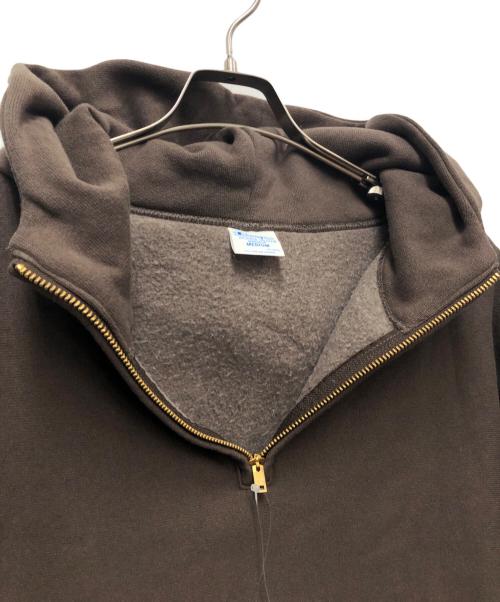Champion REVERSE WEAVE（チャンピオン リバース ウィーブ）Champion REVERSE WEAVE (チャンピオン リバース ウィーブ) ハーフジップパーカー ブラウン サイズ:Mの古着・服飾アイテム
