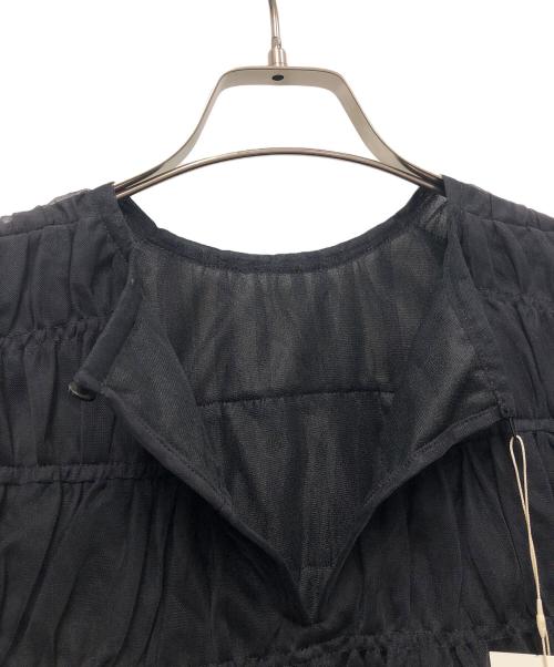 journal standard L'essage（ジャーナルスタンダード レサージュ）journal standard L'essage (ジャーナルスタンダード レサージュ) チュールブラウス ブラック サイズ:FREEの古着・服飾アイテム