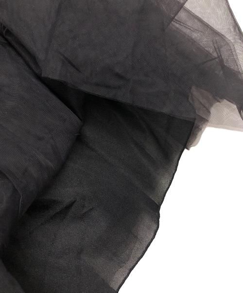 journal standard L'essage（ジャーナルスタンダード レサージュ）journal standard L'essage (ジャーナルスタンダード レサージュ) チュールブラウス ブラック サイズ:FREEの古着・服飾アイテム