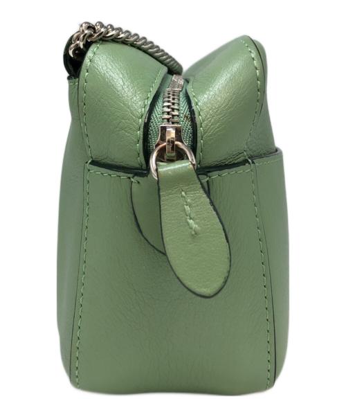 J&M DAVIDSON（ジェイ＆エム デヴィッドソン）J&M DAVIDSON (ジェイ＆エム デヴィッドソン) チェーンペブルミニバッグ グリーンの古着・服飾アイテム